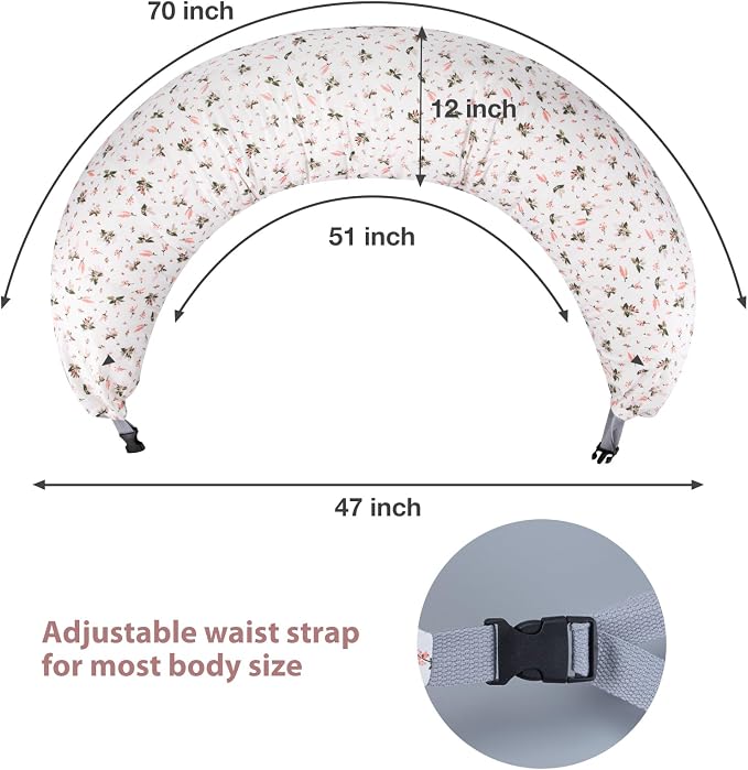 Chilling Home C Shaped Pregnancy Pillow, Full Body Pillows - Image 3