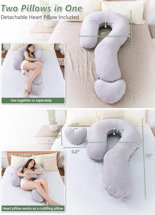 Meiz Question Mark Body Pillow for Adults & Couples, Dual-Sided Velvet Long - Image 5