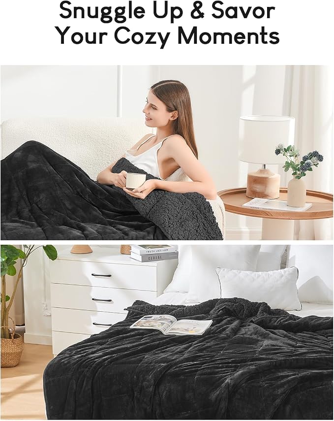 Cottonblue Weighted Blanket 15lbs 80x87 Inches - Image 6
