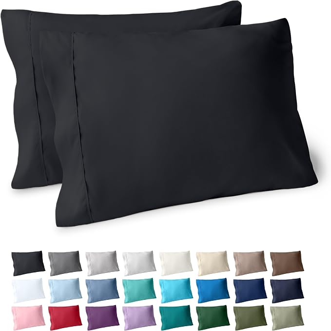 Bare Home Premium 1800 Ultra-Soft Microfiber Pillowcase Set by BareHome
