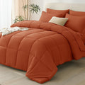 CozyLux Queen Comforter Set Terracotta by CozyLux