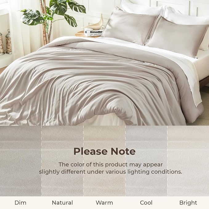 Litanika Comforters Linen Oversized Queen Size, 3 Pieces Lightweight Solid - Image 8