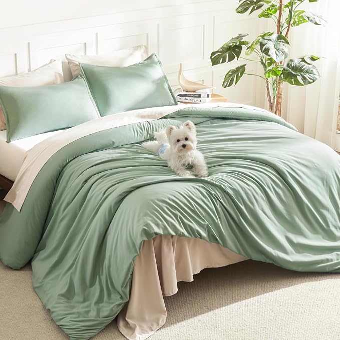 Litanika King Size Comforter Set, 3 Pieces Lightweight Solid Comforter King Size by Litanika