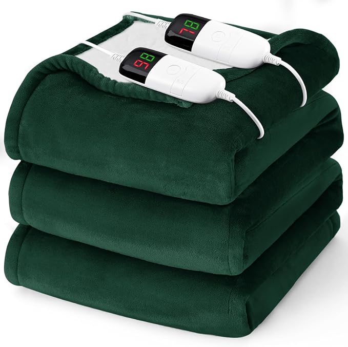 Heated Electric Blanket Queen Size by BOMOVA