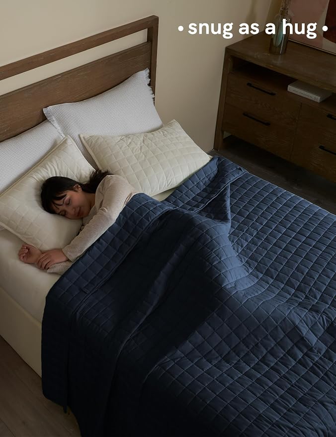 YnM Exclusive 50 lbs Weighted Blanket, Extra Heavy Cotton Bed Blanket - Image 3