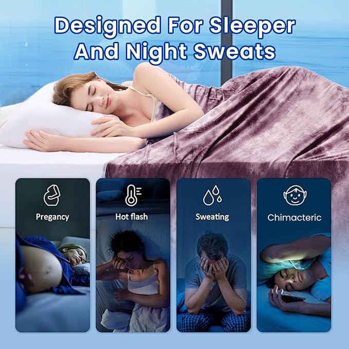 Topcee Cooling Throw Blanket for Hot Sleepers, Arc-Chill Q-Max >0.5 Cool Fiber - Image 4