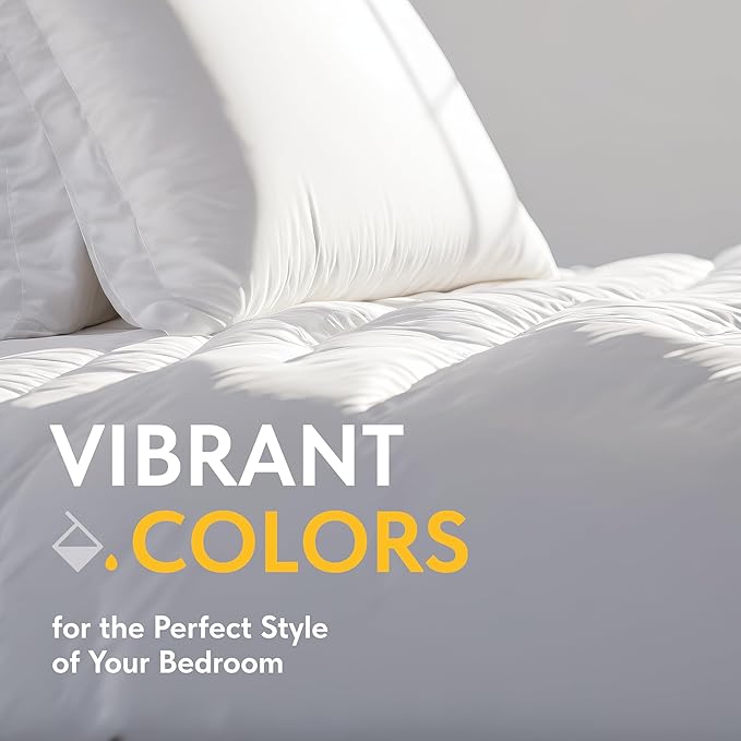 White Classic White Queen Duvet Cover Set, Microfiber Duvet Cover - Image 7