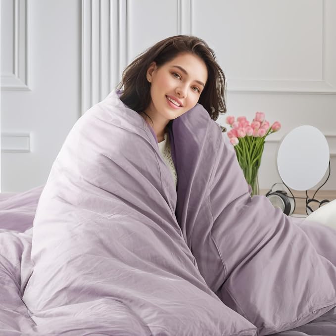 NEXHOME PRO Duvet Cover Set 100% Washed Cotton Oversized Queen 98"x98" - Image 7