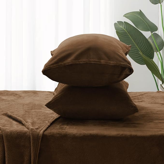 BEDELITE Flannel Sheets King Size Brown - Image 7