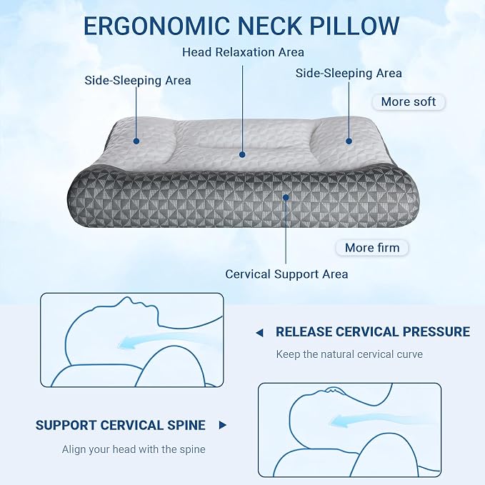 Cervical Neck Pillow for Sleeping - Image 3