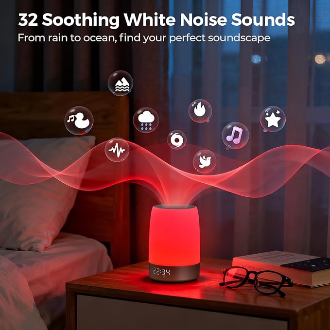 Smart Red Light Therapy Lamp & Sleep Sound Machine - Image 4