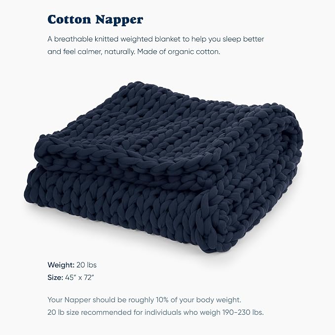 Bearaby Cotton Hand-Knit Weighted Blankets - Image 2