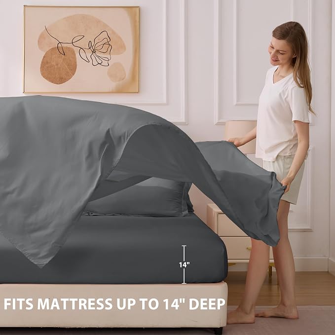Twin Comforter Set Dark Grey - Image 6