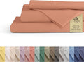 Linen Home 100% Cotton Percale Sheets California King Size, Tera Clay, Deep by LINENHOME