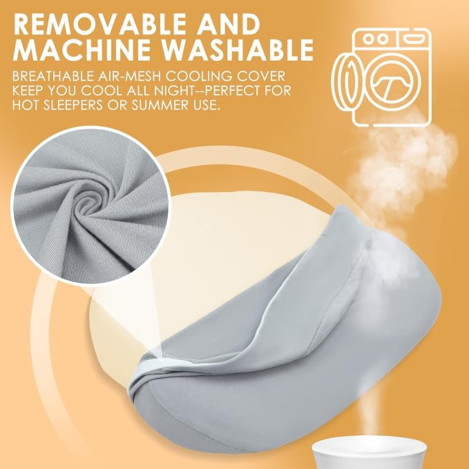 Chilling Home Portable Pregnancy Pillow Memory Foam – Maternity Body Pillow - Image 7