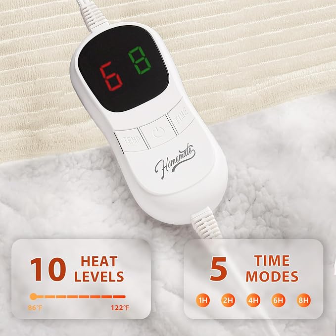 Homemate Electric Heated Blanket Twin Size - Image 3