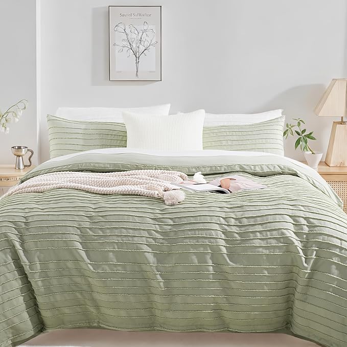 NEXHOME PRO Duvet Cover Queen, 3 Pieces Boho Tufted Duvet Cover Set, Soft and - Image 7
