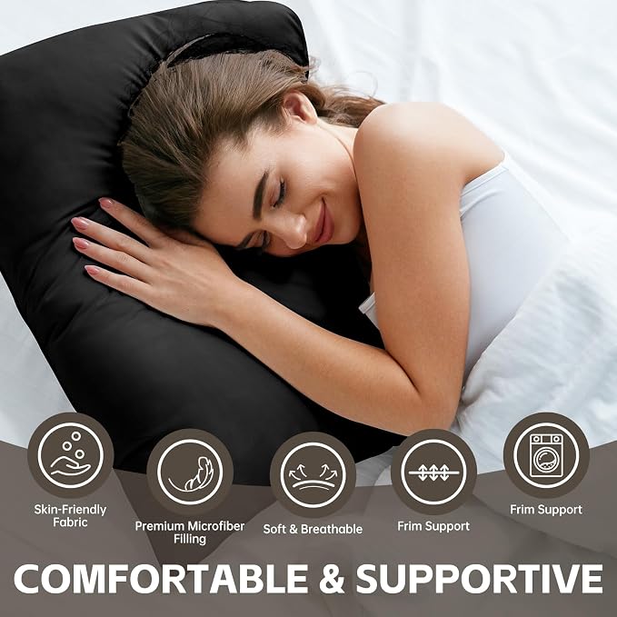 HIMOON Bed Pillows for Sleeping 4 Pack, Standard Size Cooling Pillows Set of 4 - Image 2
