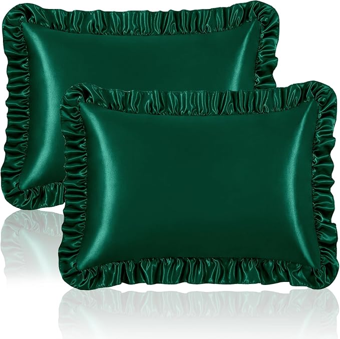 Homiest Ruffle Satin Pillowcase by Homiest