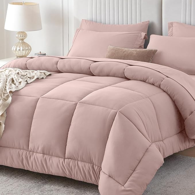 Sasttie California King Comforter Set, 7 Pieces Cal King Bed in a Bag, Complete by SASTTIE