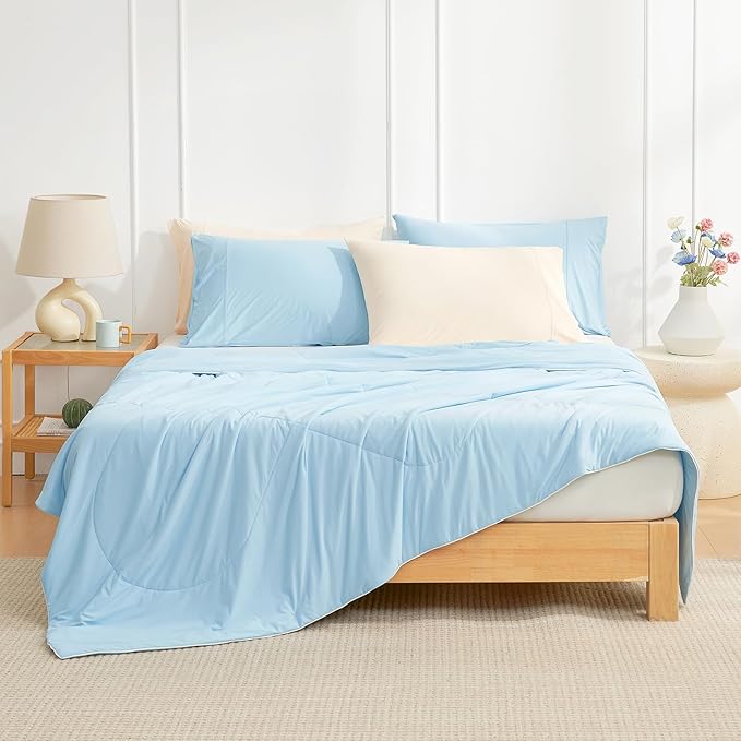 Cozy Bliss Cooling Comforter Twin Size, Cooling Blankets - Image 4