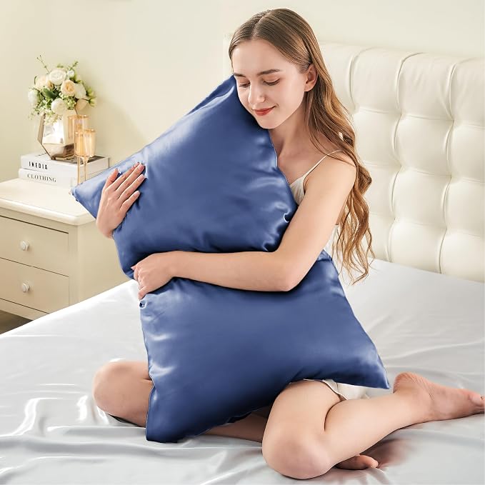 INFIIXSO Mulberry Silk Pillow Cases King Size Set of 2, Silk Pillowcase - Image 3