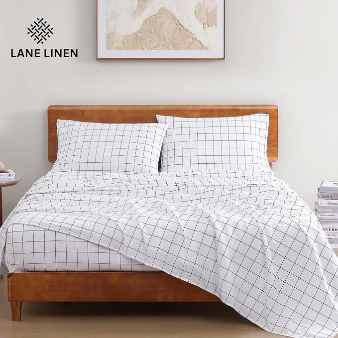 LANE LINEN Twin Sheet Set, 100% Organic Cotton Sheets Twin Size, Premium - Image 2