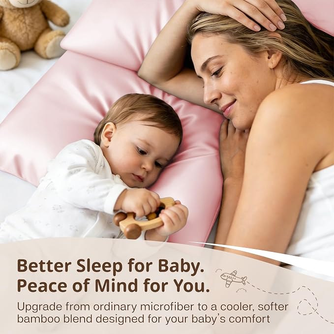 MR&HM Breathable Toddler Pillowcase 13"x18" Travel Pillow Case Set of 2 - Image 6