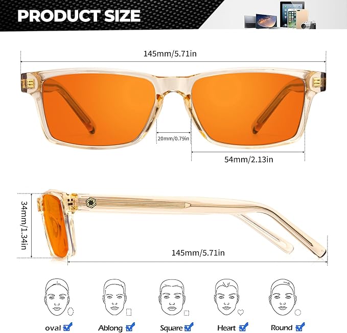 ANYLUV Blue Light Glasses Men Woman, Eye Strain Relief Eye Protection - Image 4