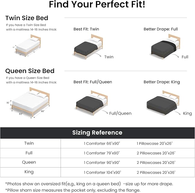 Love's cabin Black King Size Comforter Set, 3-Piece Prewashed Bed Set - Image 8