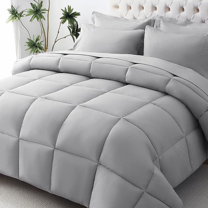 JOLLYVOGUE Full Comforter Set, Ultra-Soft Bed in a Bag Full Size 7 Pieces by JOLLYVOGUE