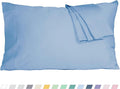 Pillow Cases, Standard Queen Size Cotton Percale Weave Pillowcases, Pre-Shrunk by HOMTEC
