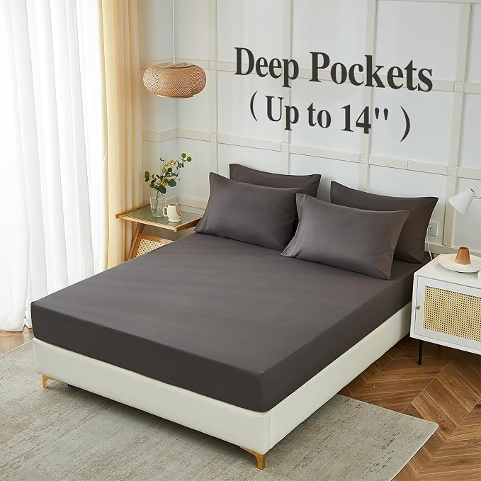ILAVANDE King Size Sheets Set 6 Piece, Hotel Luxury Super Soft 1800 Series - Image 3