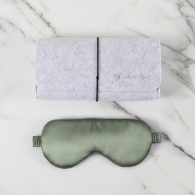 DISANGNI Silk Indulgence Set: 22 Momme 100% Natural Mulberry Silk Pillow Case & - Image 2