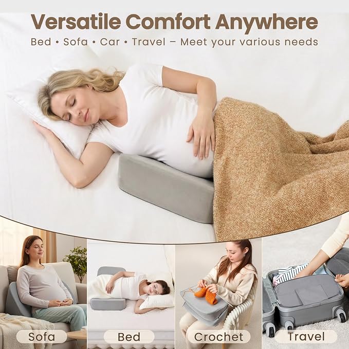 30°Adjustable Pregnancy Pillow – Portable Travel Maternity Pillow Wedge - Image 8