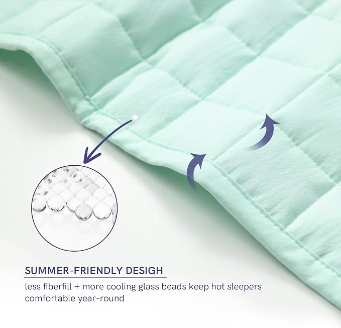 YnM King Size Weighted Blanket for Adults, Exclusive Smallest Compartments - Image 4