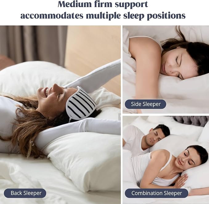 puredown® Goose Feather Down Pillows, Standard Size Soft Bed Pillows - Image 4