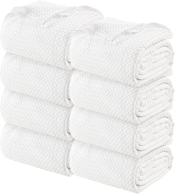 Utopia Bedding White 100% Cotton Waffle Blanket 300 GSM Soft Lightweight by UTOPIABEDDING