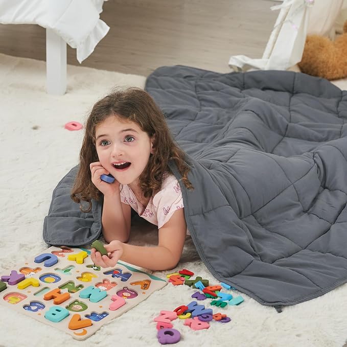 Weighted Blanket Kids 3lbs, Cooling Heavy Throw Blanket - Image 2