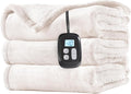 LaffyLo Electric Heated Blanket Full Size 72 x 84, Fast Heating Blanket by LAFFYLO