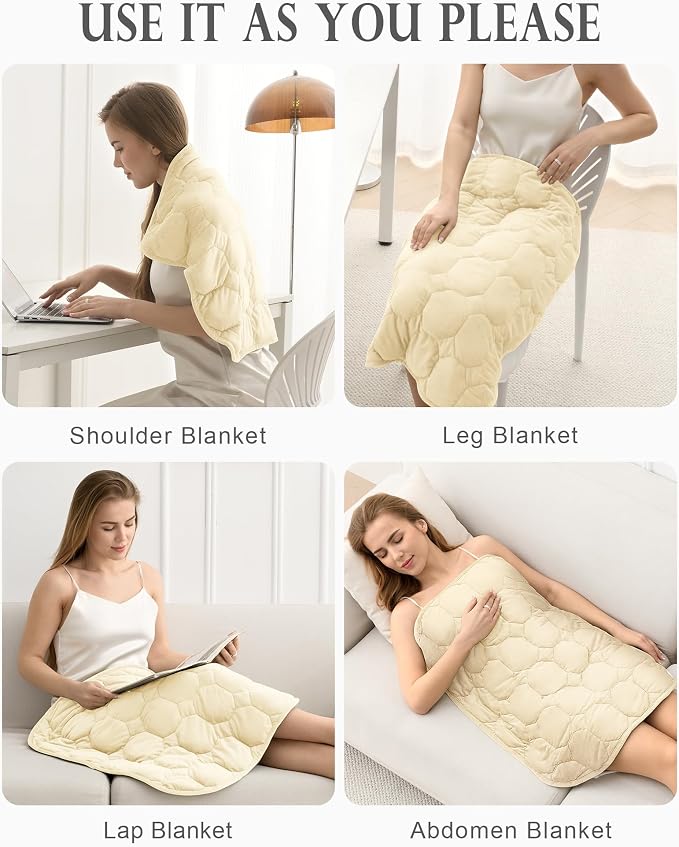 Cottonblue Weighted Lap Blanket 7lbs, Cozy Luxury Crystal Velvet Weighted - Image 6