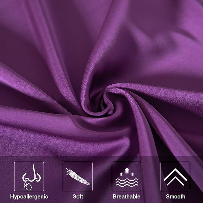 Mulberry Silk Pillowcase for Hair and Skin, King Size Cooling Silk Pillow Case - Image 5
