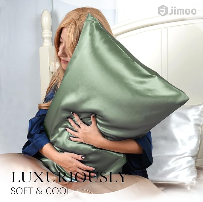 100% Mulberry Silk Pillowcase for Hair and Skin, 22 Momme Pure Natural Silk - Image 2