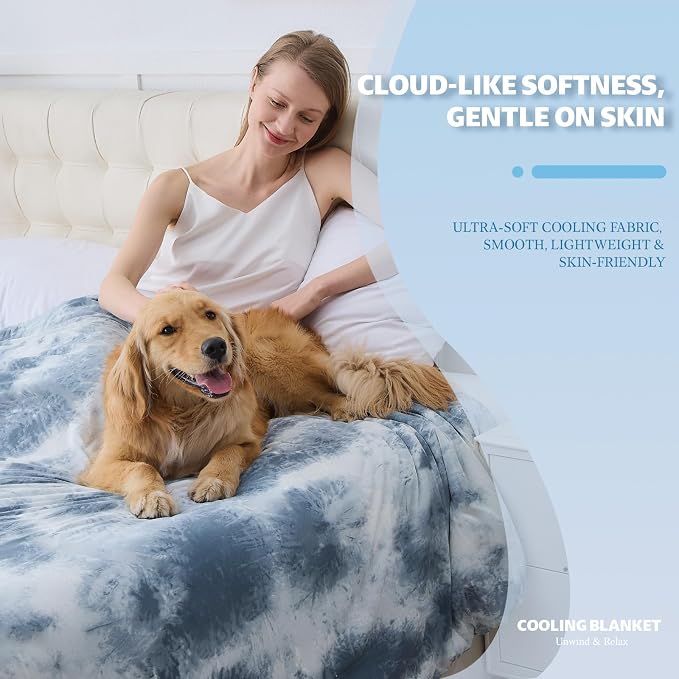 Cooling Blanket Throw Size for Hot Sleepers Ultra Lightweight & Breathable - Image 2