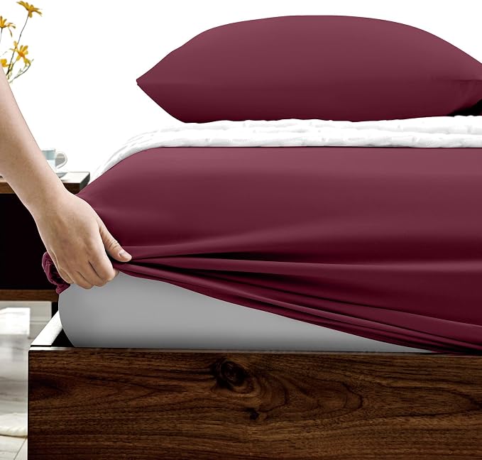 FreshCulture Twin Fitted Sheets, Bulk Pack of 6, Deep Pocket, Soft Microfiber - Image 3