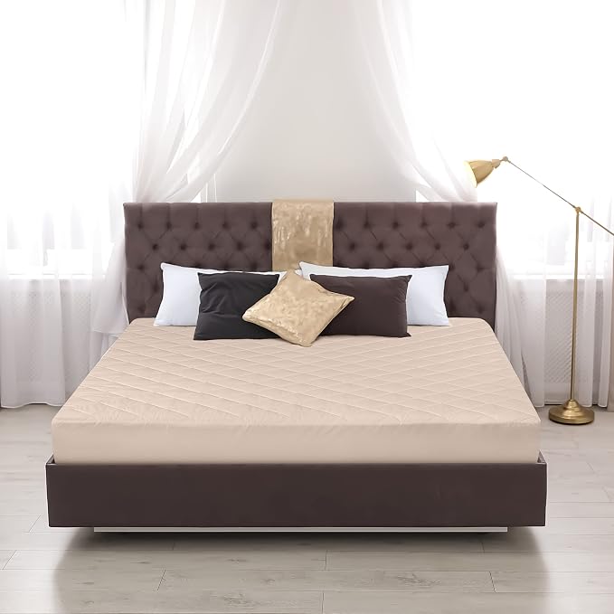 Utopia Bedding Quilted Fitted Mattress Pad, King Size, Elastic Fitted Mattress - Image 7