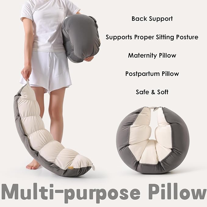 Peallow – Long Round Body Pillow - Image 6