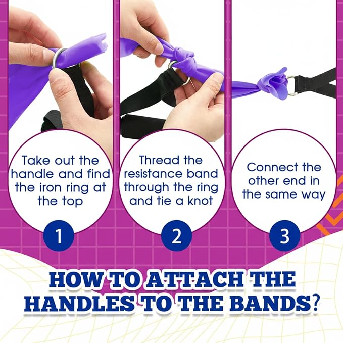 2 Pcs Resistance Band with Handles Chair Exercise Equipment - Image 5