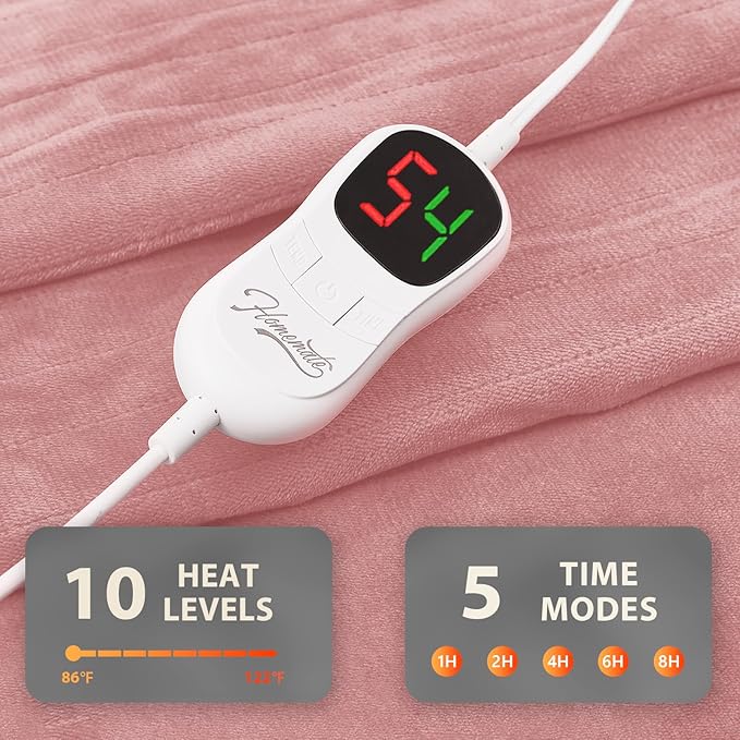 Homemate Electric Heated Blanket Full Size - Image 4
