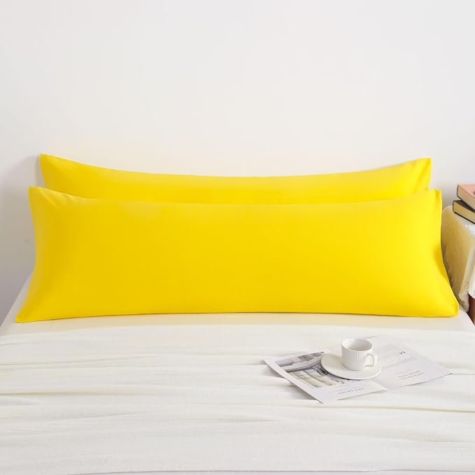 NTBAY Body Pillow Cases Set, 2 Pack Brushed Microfiber 20x54 Inches, Stain - Image 4
